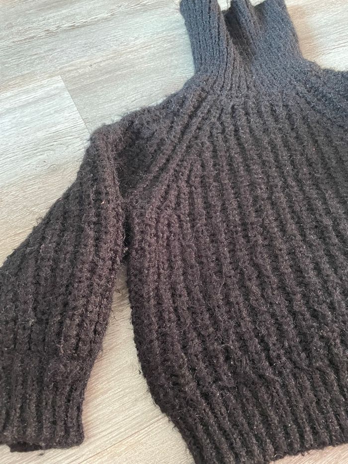 Pull col roulé grosses mailles - photo numéro 4