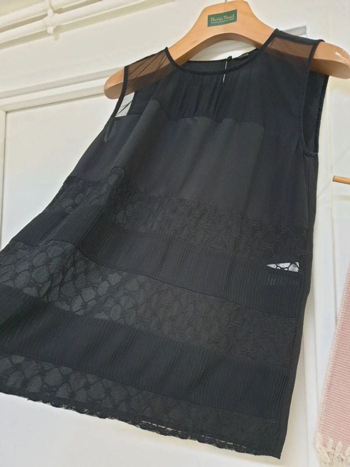 Haut Top Debardeur 100% Soie Maje Taille 2 - photo numéro 3