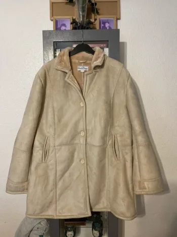 superbe manteau doudoune beige Gabriella Vicenza 50/52 comme neuf