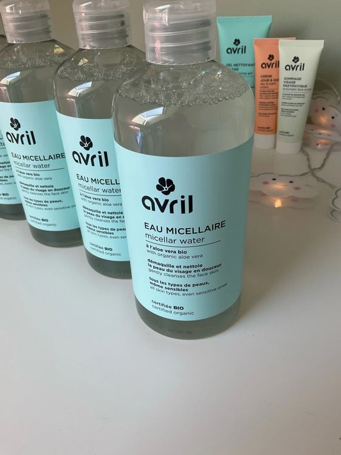 Lot de 5 flacons eau micellaire bio Avril - photo numéro 2