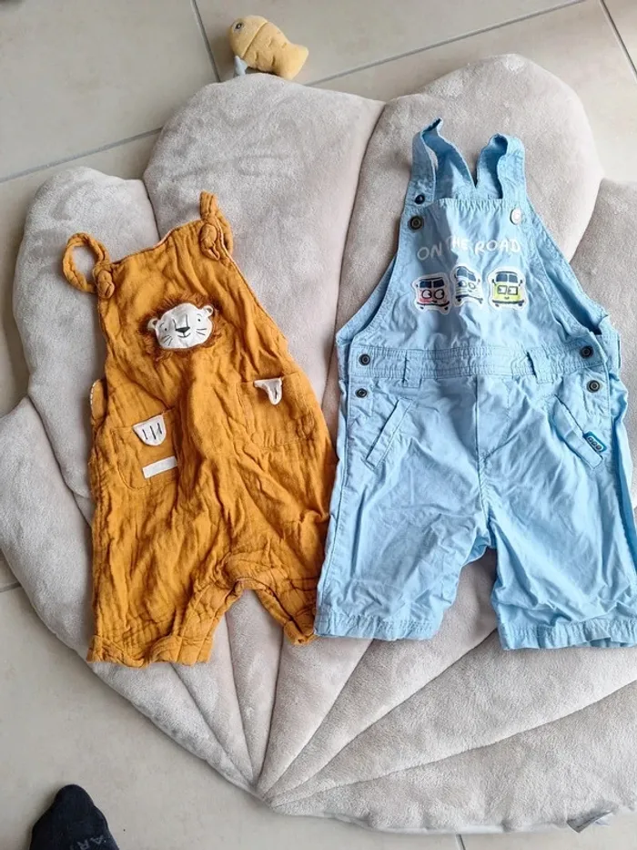 Lot de 2 salopettes