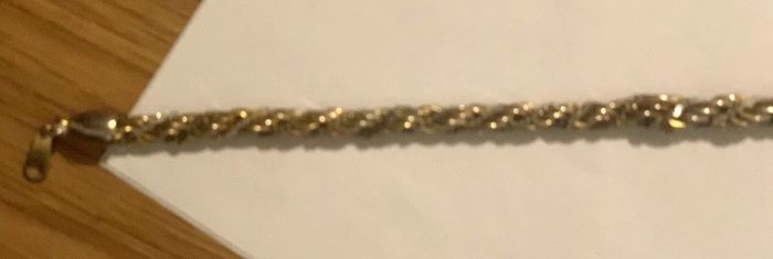 Collier chaîne corde torsadée ras-du-cou - photo numéro 3