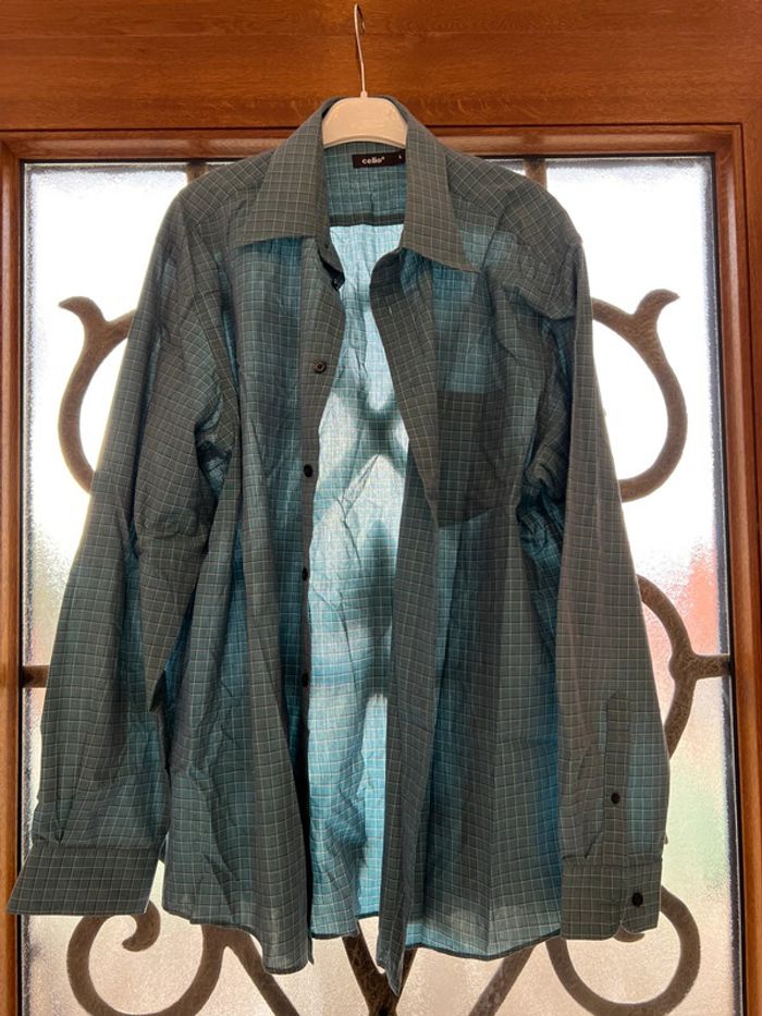 Chemise à carreaux homme Celio taille L