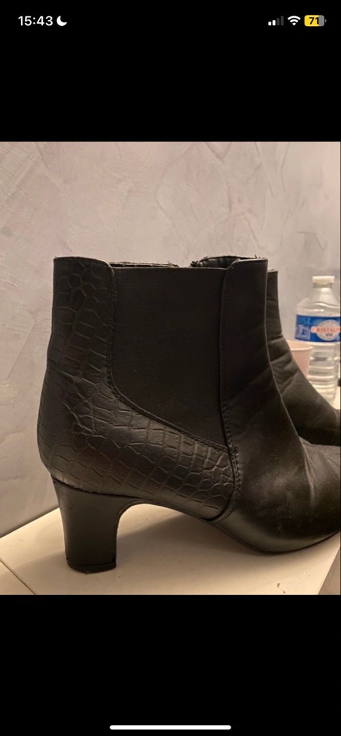 Bottines à talon noires - photo numéro 4