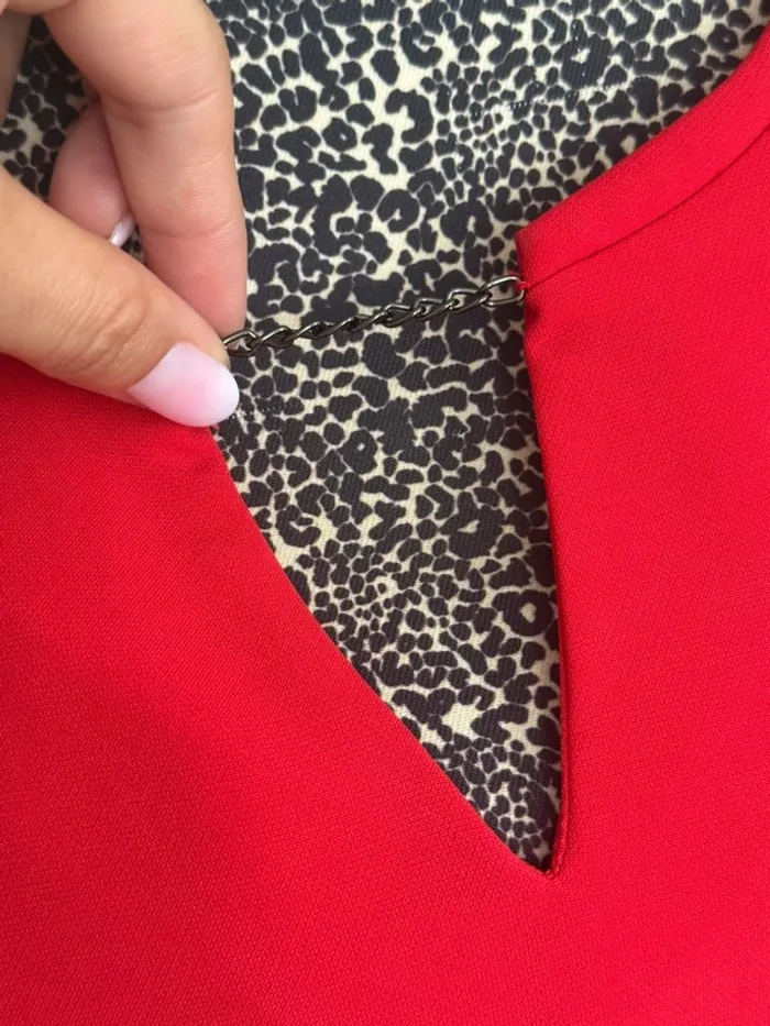 Robe rouge vif IKKS – Taille 42 - photo numéro 5