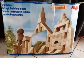 Jeu de construction en bois haba