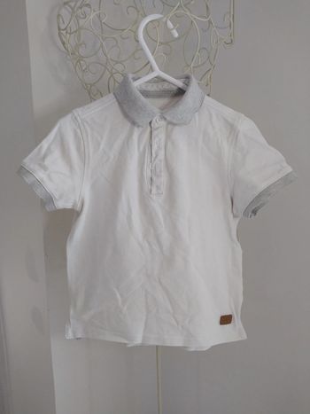 Polo blanc 4 ans