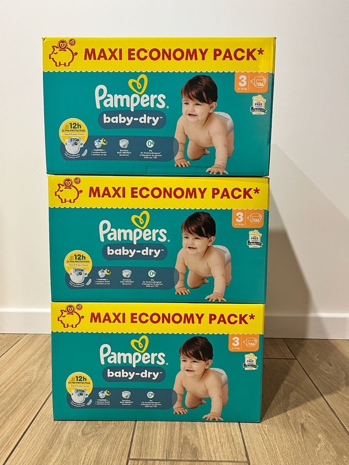 Couches Pampers taille 3