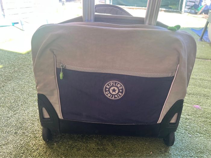 sac a roulettes kipling gris - photo numéro 4