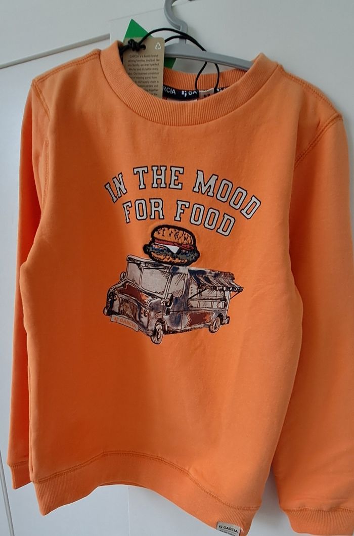 Sweatshirt neuf  taille enfant 7 ans marque Garcia - photo numéro 4
