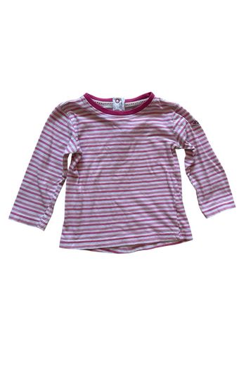 T-shirt manches longues rose blanc marinière Lee Cooper 24 mois