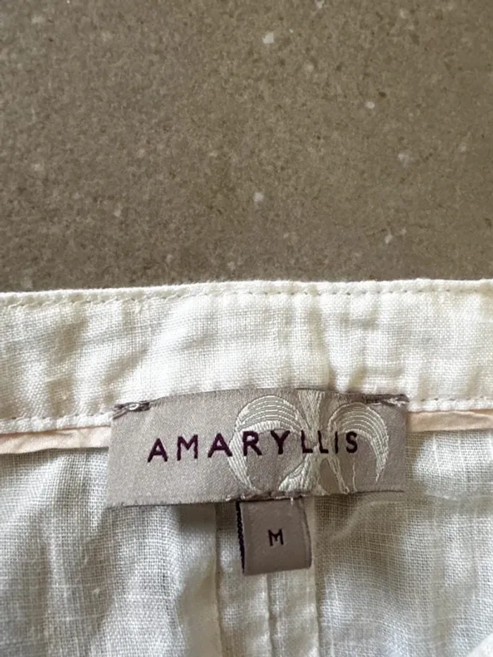 Robe blanche transparente Amaryllis, taille M, très bon état - photo numéro 3