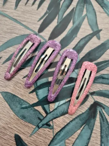 Barrettes brillante x 4