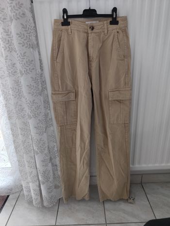 Pantalon cargo beige Jennyfer