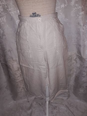 Faby27800 Pantalon corsaire femme couleur : lin