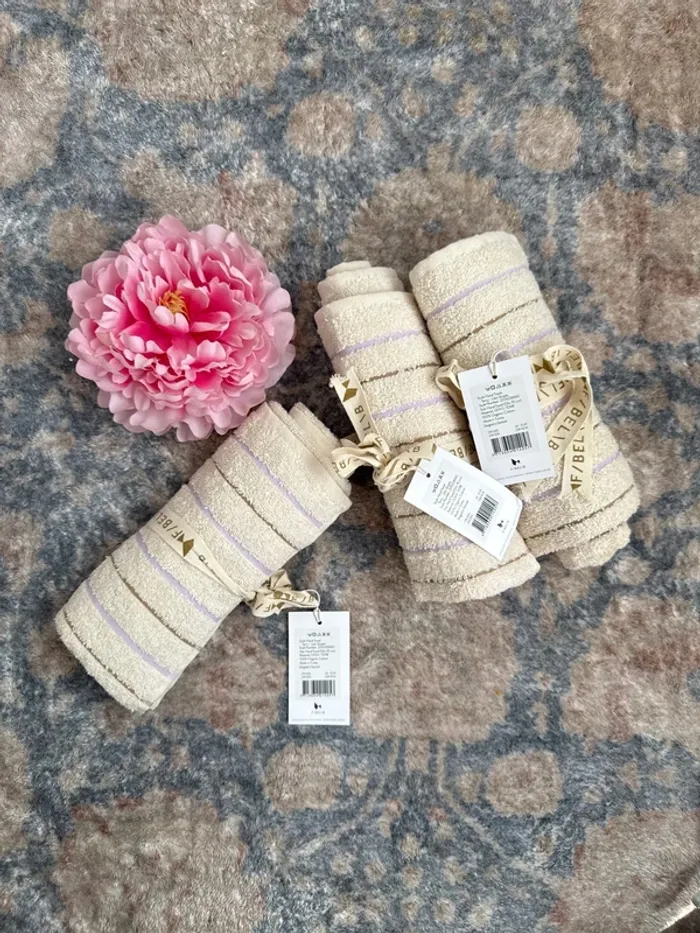 Lot de 3 serviettes bain