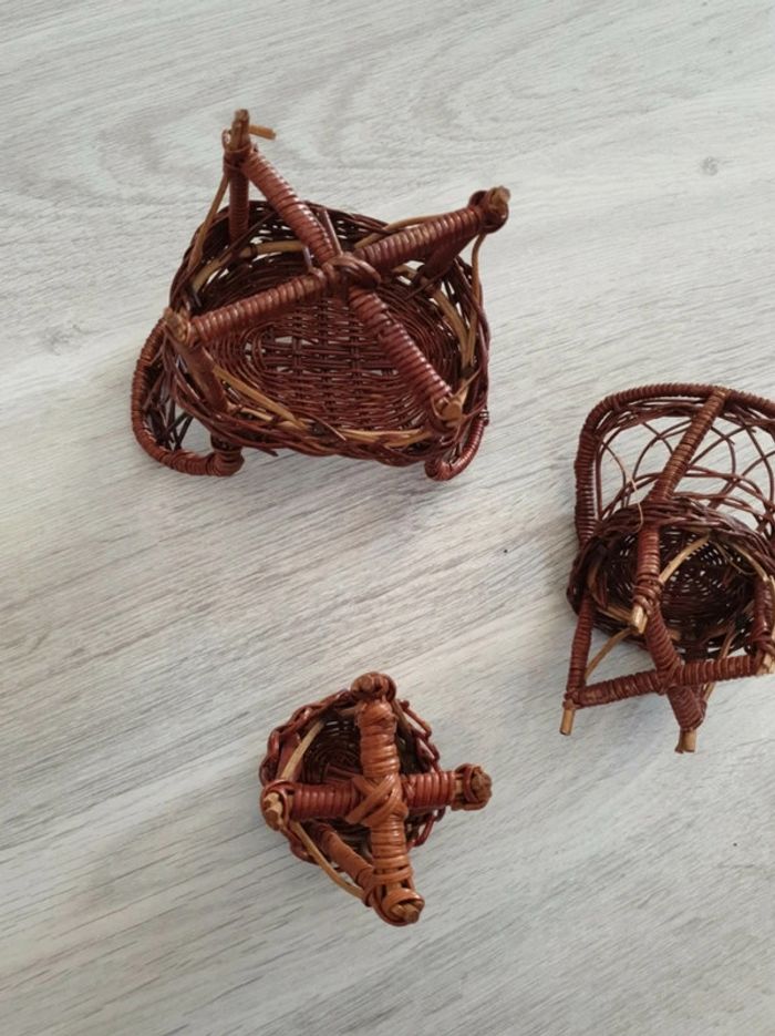 Salon en rotin vintage - photo numéro 5