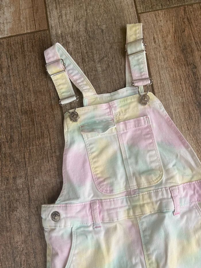 Robe salopette en jean fille - photo numéro 3