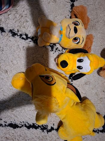 Lot de 3 peluches