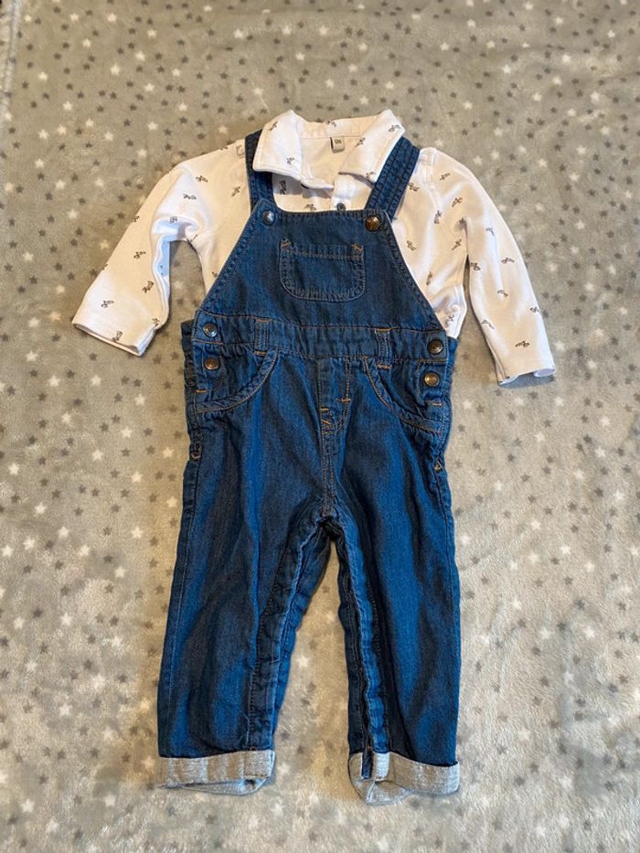 Ensemble salopette Kiabi 12 mois - photo numéro 2