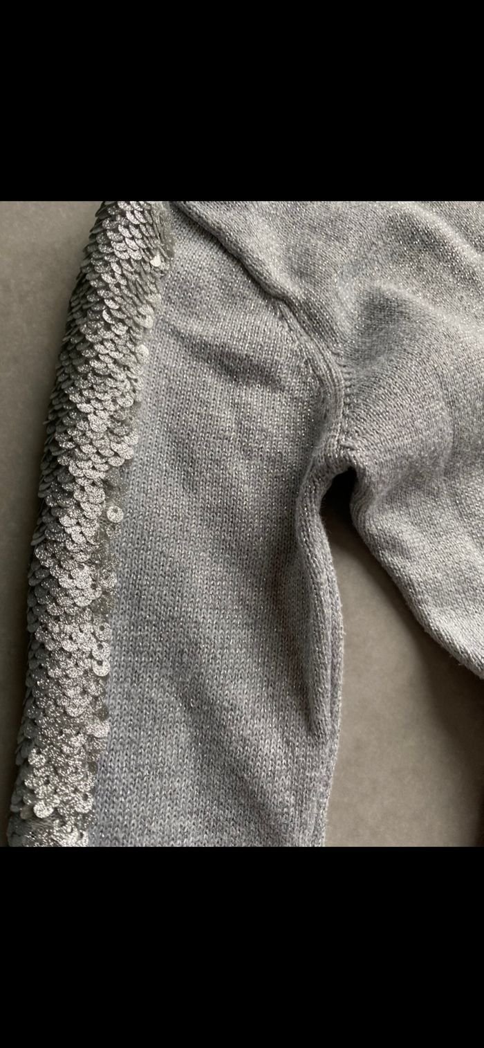 Robe de fêtes manches longues pailletés 4 ans - photo numéro 4