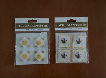 Lot de 2 stickers 3d