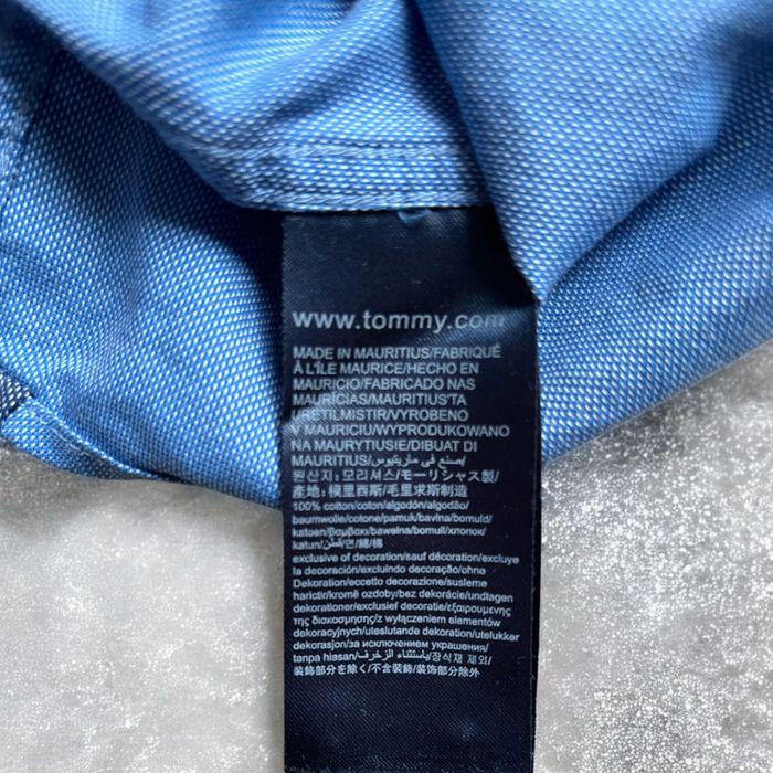 Chemise Tommy Hilfiger bleue clair taille M - photo numéro 5