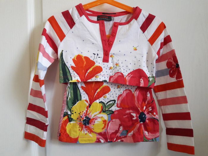 Twinset floral Catimini 5 ans