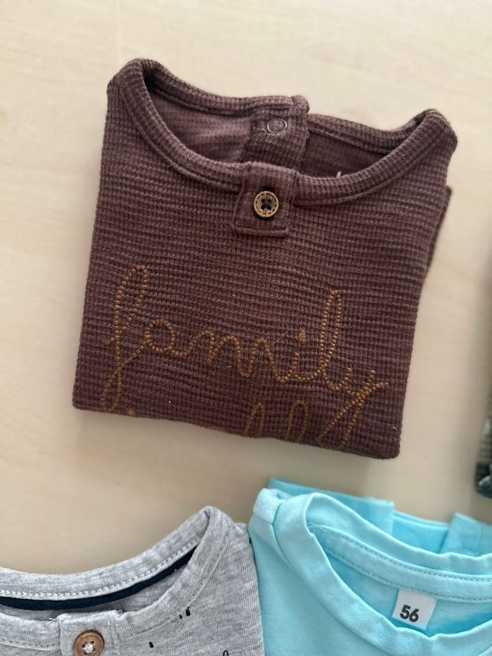 Lot de 5 hauts manche courtes- Kiabi - 1 mois - bébé garçon