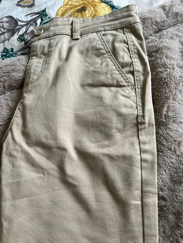 Pantalon chino beige 10/11 ans - photo numéro 4