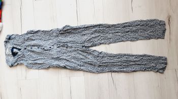 Vêtement femme combinaison pantalon bleu Vert et blanc Gémo taille 36