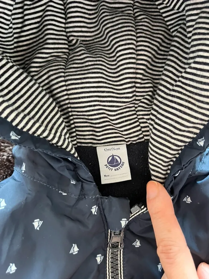 Coupe-vent veste bébé 12 mois petit bateau - photo numéro 2