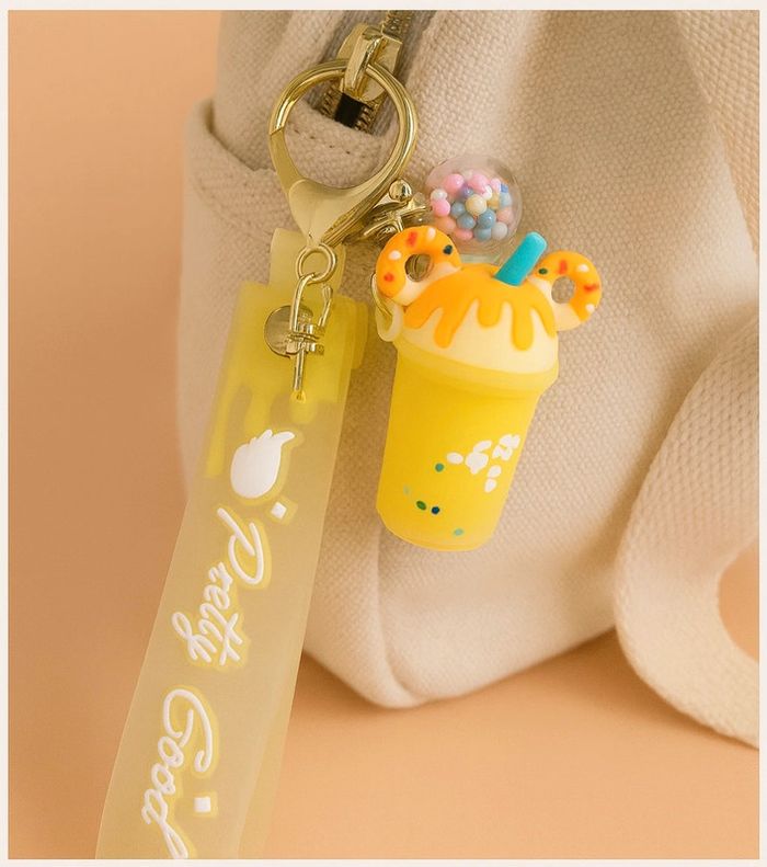 Porte clés glace Mickey jaune