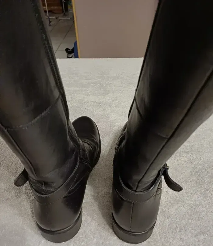 Bottes cuir La Halle pointure 36 (réf perso 83)(familleac72) - photo numéro 4