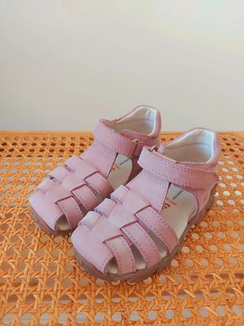 Sandales fille cuir rose Elefanten 23