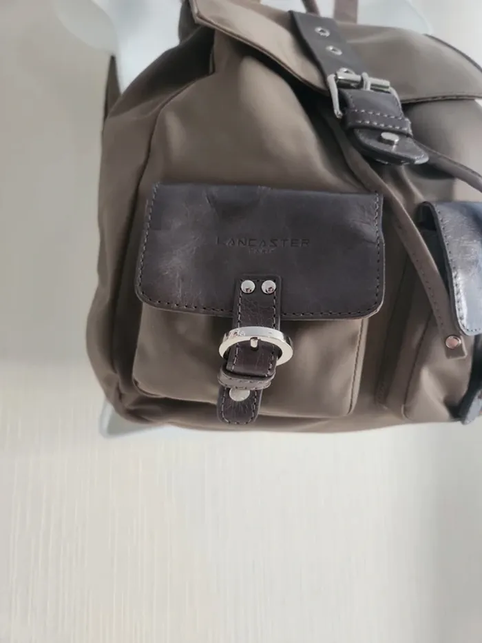 Sac à dos Lancaster gris beige - photo numéro 4