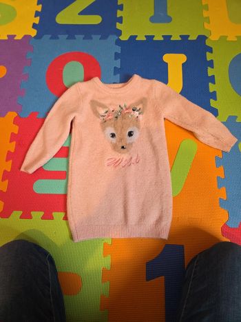Robe pull chaude 3/4 ans