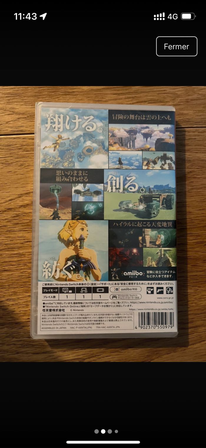 Legend of Zelda Tears of the kingdom JP - photo numéro 2