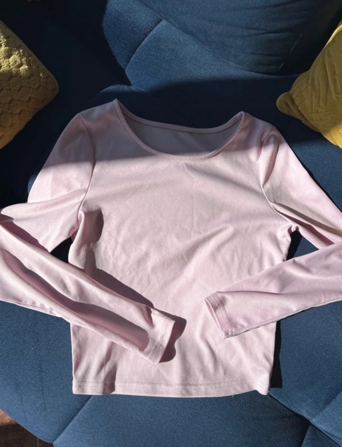 Blouse manche longue rose Zara
