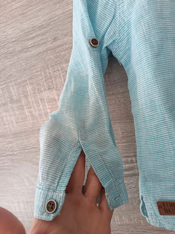 Chemise 24 mois garçon col mao - photo numéro 5