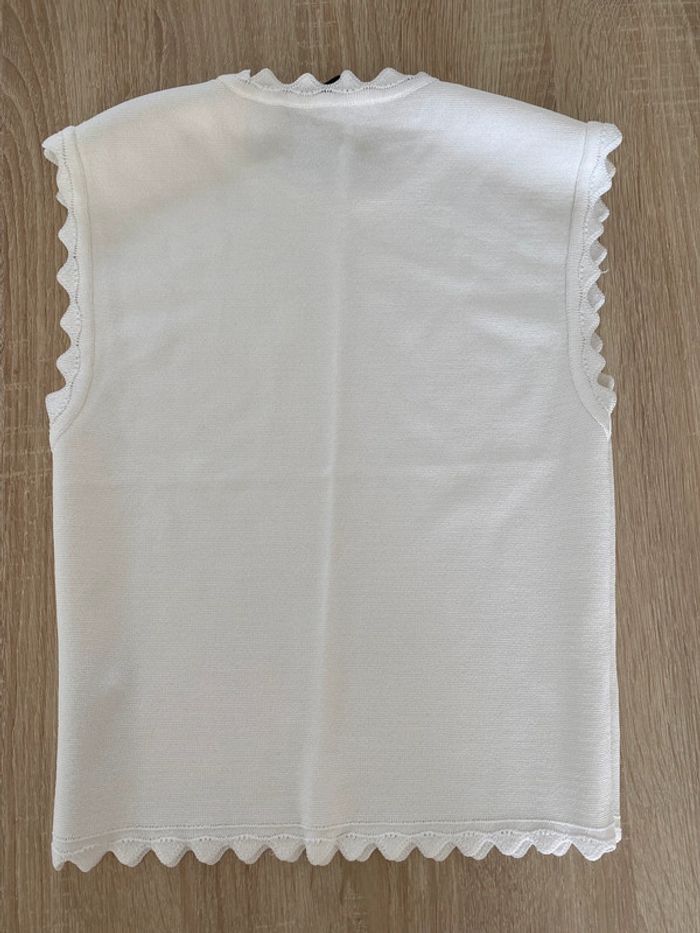 Crop top en maille Zara taille M - photo numéro 2