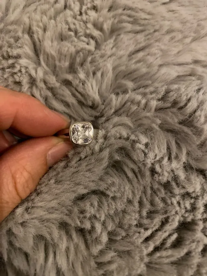 Solitaire argent oxyde de zirconium Twice as Nice - taille 54 - photo numéro 3