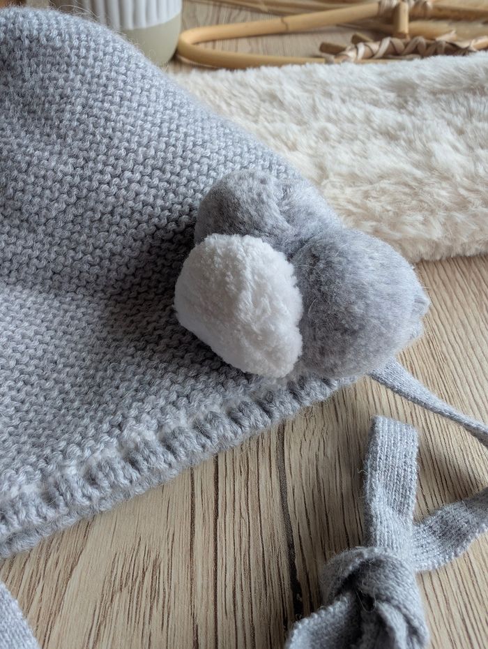 🌸 bonnet 0/3 mois - photo numéro 2