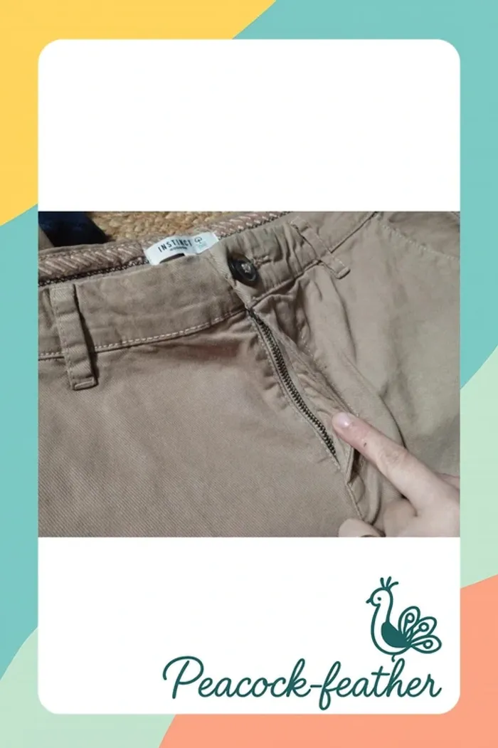 Pantalon Chino beige bonobo 40 - photo numéro 12