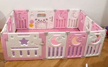 🍼 Parc pour bébé modulable – Sécurisé, pratique et adaptable ! 🍼