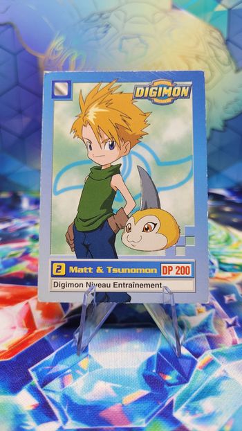 Carte Digimon Matt & Tsunomon 5/34 Édition Série TV 1999
