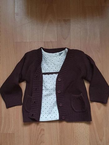 Ensemble gilet / blouse