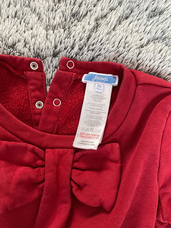 Pull rouge Jacadi - 6 ans - photo numéro 4