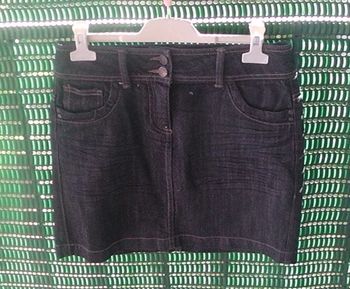 JUPE courte en jean gris