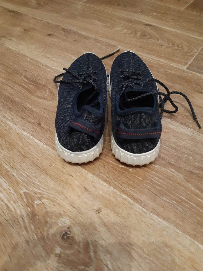 Baskets femme bleu et kaki - photo numéro 3